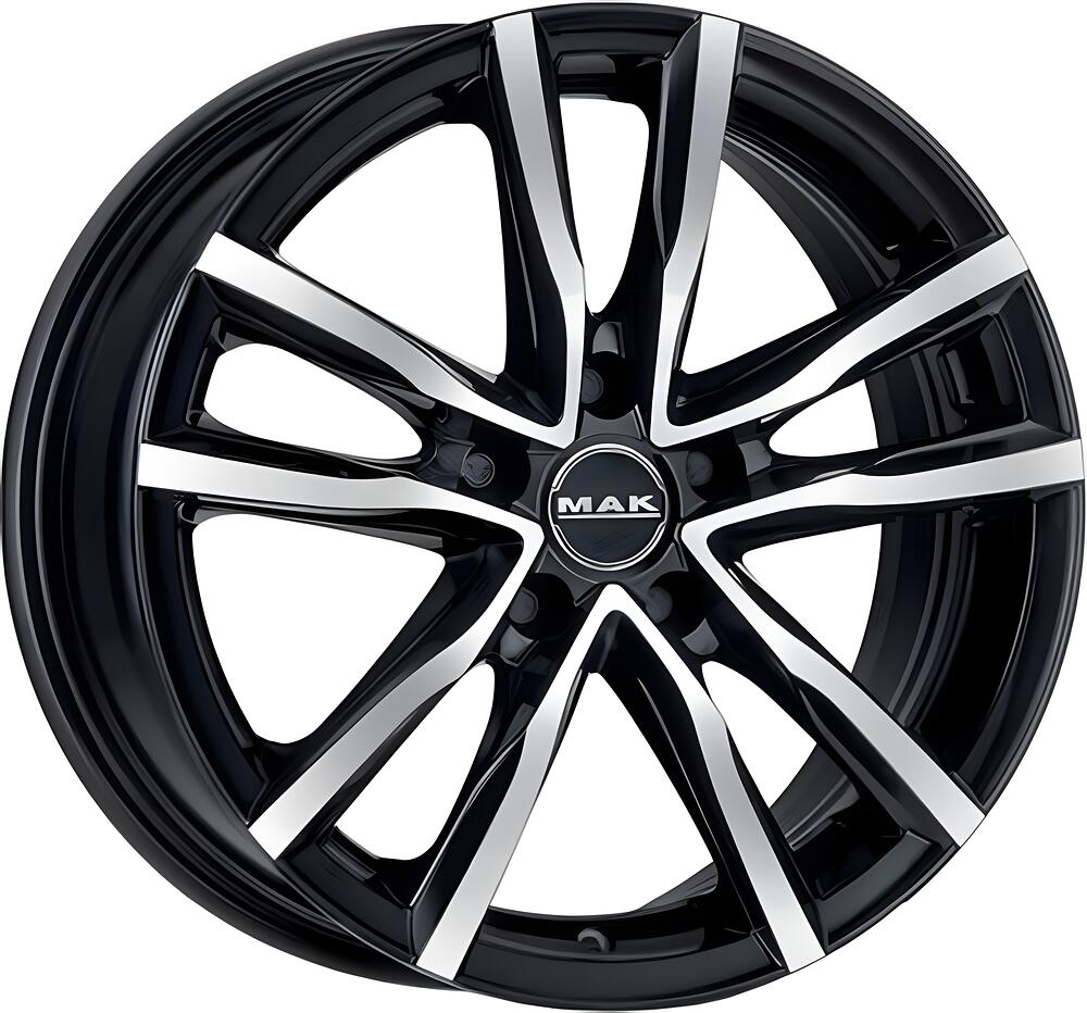 Mak Milano 8x18 5x112 ET 39 Dia 66.45 Black Mirror