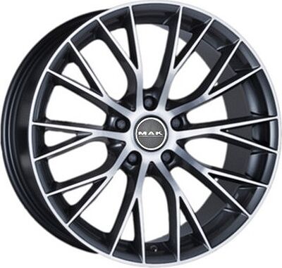 Mak Munchen 8x18 5x120 ET 34 Dia 72.6 Gun Metallic Mirror Face