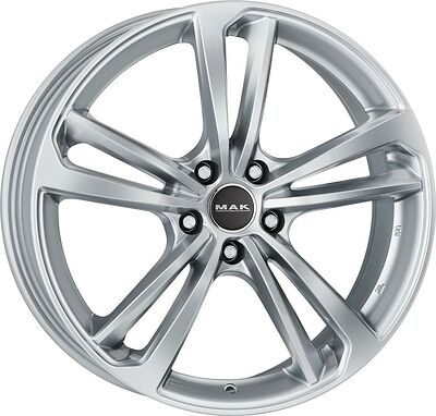 Mak Nurburg 9.5x21 5x112 ET 25 Dia 66.45 silver