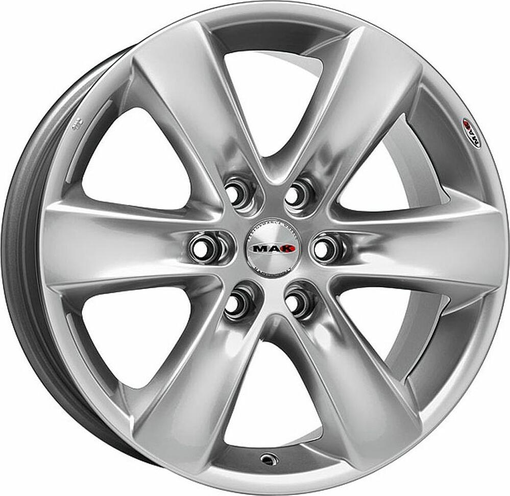 Mak Sierra 8x18 6x130 ET 40 Dia 84.1 Hyper Silver