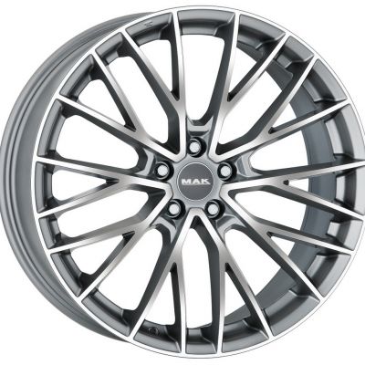 Mak Speciale-D 9.5x20 5x112 ET 41 Dia 66.6 Graphite Mirror Face