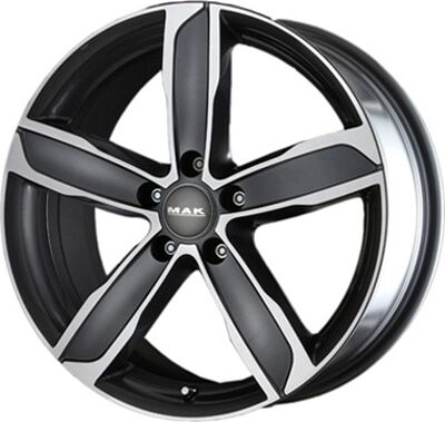 Mak Stadt 7x16 5x100 ET 34 Dia 57 Gun Metallic - Mirror Face