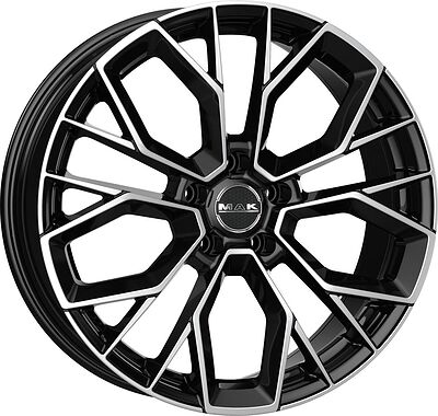 Mak Stilo 7.5x18 5x100 ET 46 Dia 72 Black Mirror