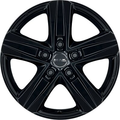 Mak Stone 5 6.5x16 5x118 ET 65 Dia 71.1 Gloss Black