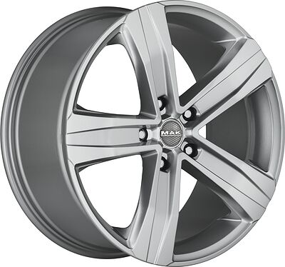 Mak Stone 5 7x17 5x112 ET 55 Dia 66 Silver