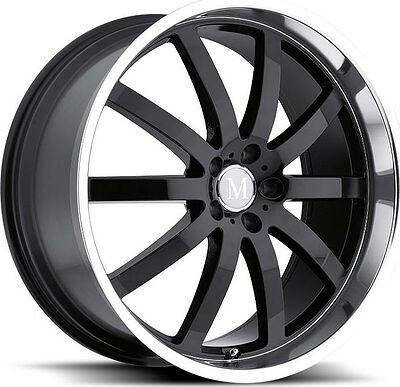 Mandrus Wilhelm 8.5x18 5x112 ET 32 Dia 66.6 Gloss Black Mirror Cut Lip