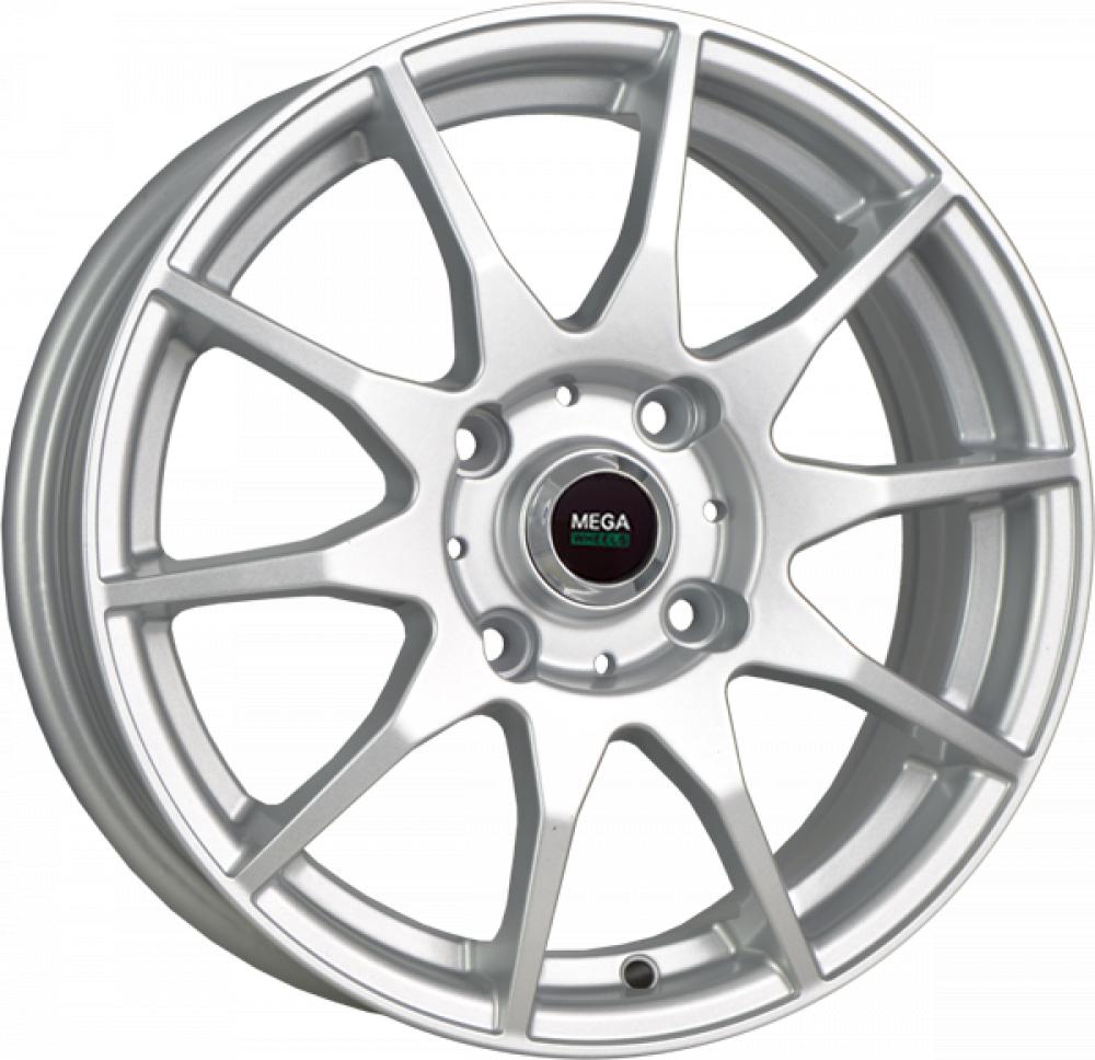 Mega Wheels Y737 6x15 5x100 ET 38 Dia 57.1 silver