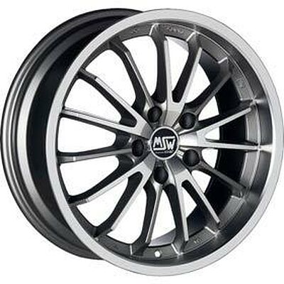 MSW 21 8x18 5x112 ET 35 Dia 75 Matt Grey Full Pol