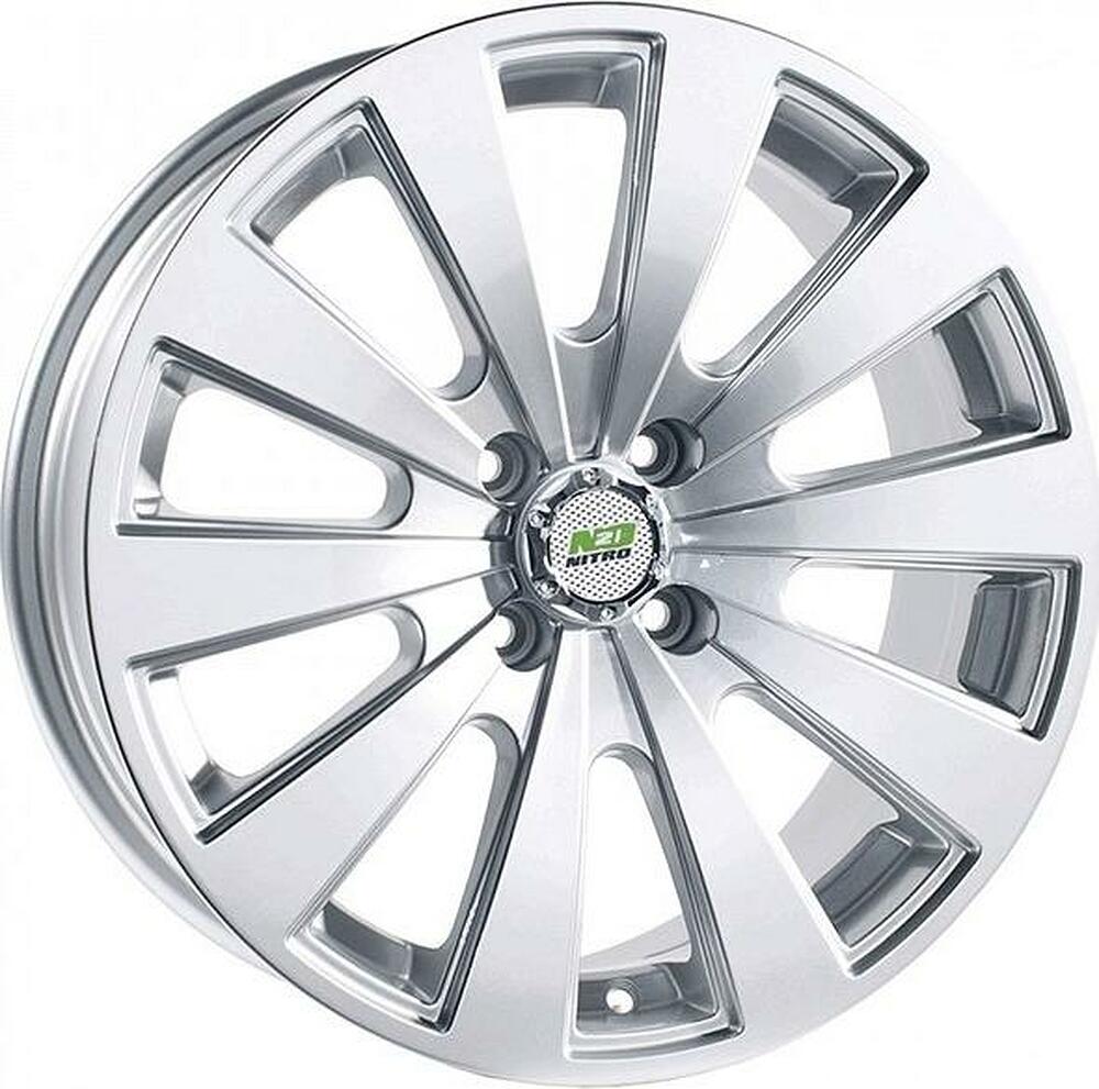 N2O Y252 6.5x15 4x100 ET 40 Dia 73.1 silver