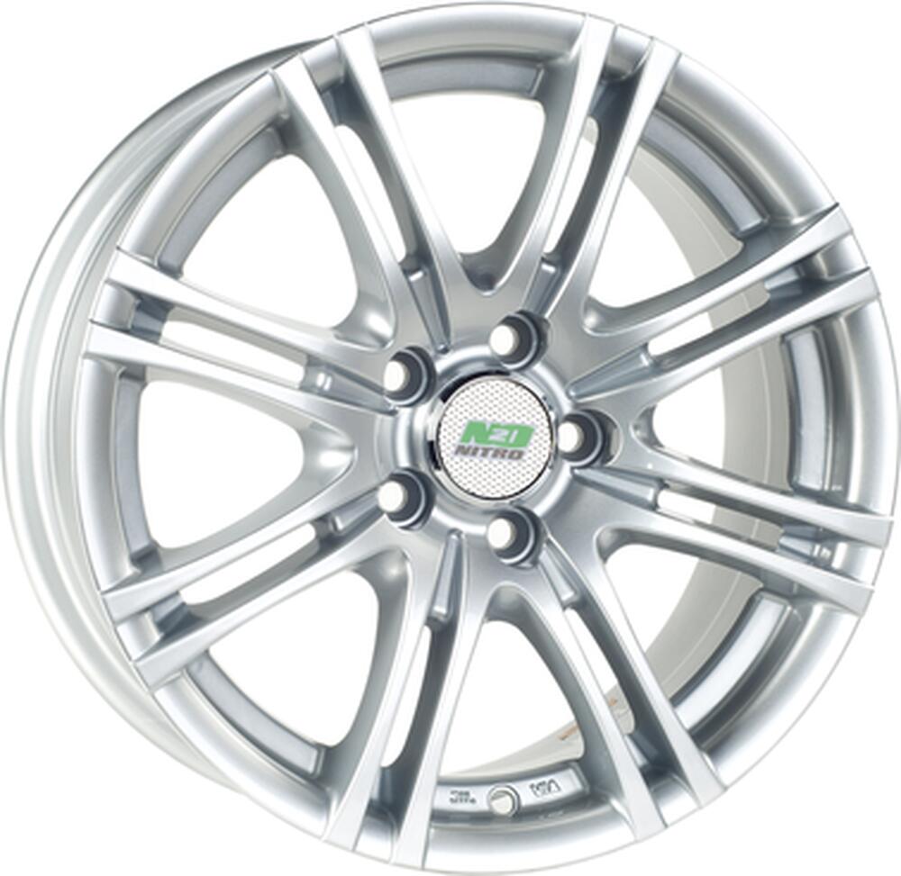 N2O Y3153 6x14 5x100 ET 38 Dia 57.1 silver
