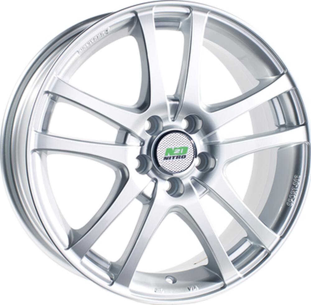 N2O Y450 6x16 5x114 ET 40 Dia 73 silver