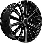 PDW 5241 8x18 5x112 ET 30 Dia 66 Gloss Black Machine Face