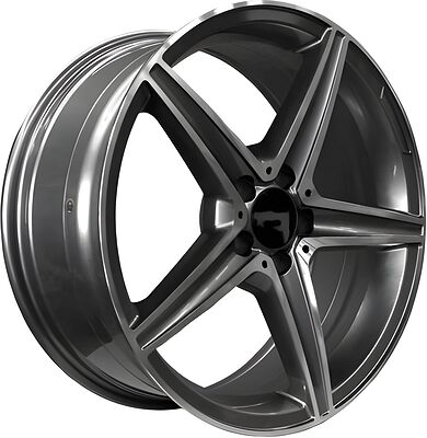 PDW 5261 7x17 5x112 ET 35 Dia 66 Grey Machine Face