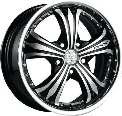 Racing Wheels H-460 7x17 5x100 ET 40 Dia 67.1 BK F/P