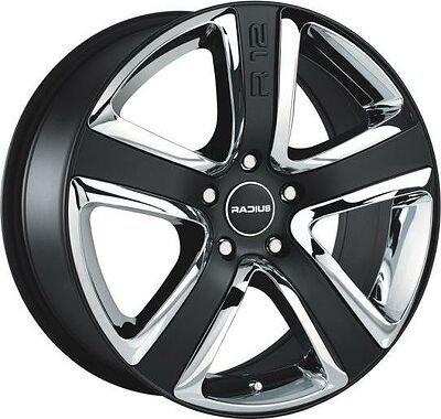 Radius R12 8x18 5x100 ET 45 Dia 75 Matt Black
