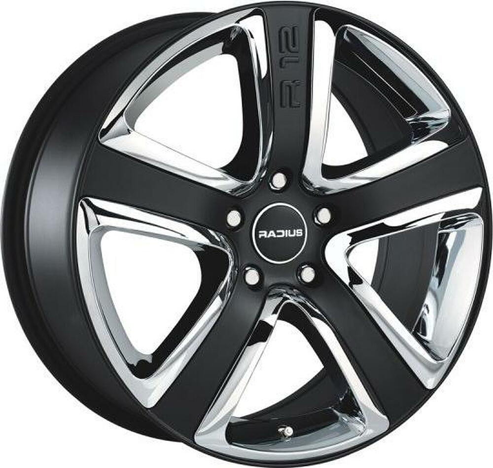 Radius R12 8x19 5x112 ET 48 Dia 75 Matt Black