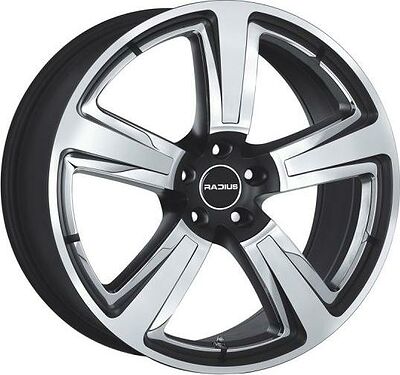 Radius R15 9x20 5x112 ET 52 Dia 75 Matt black