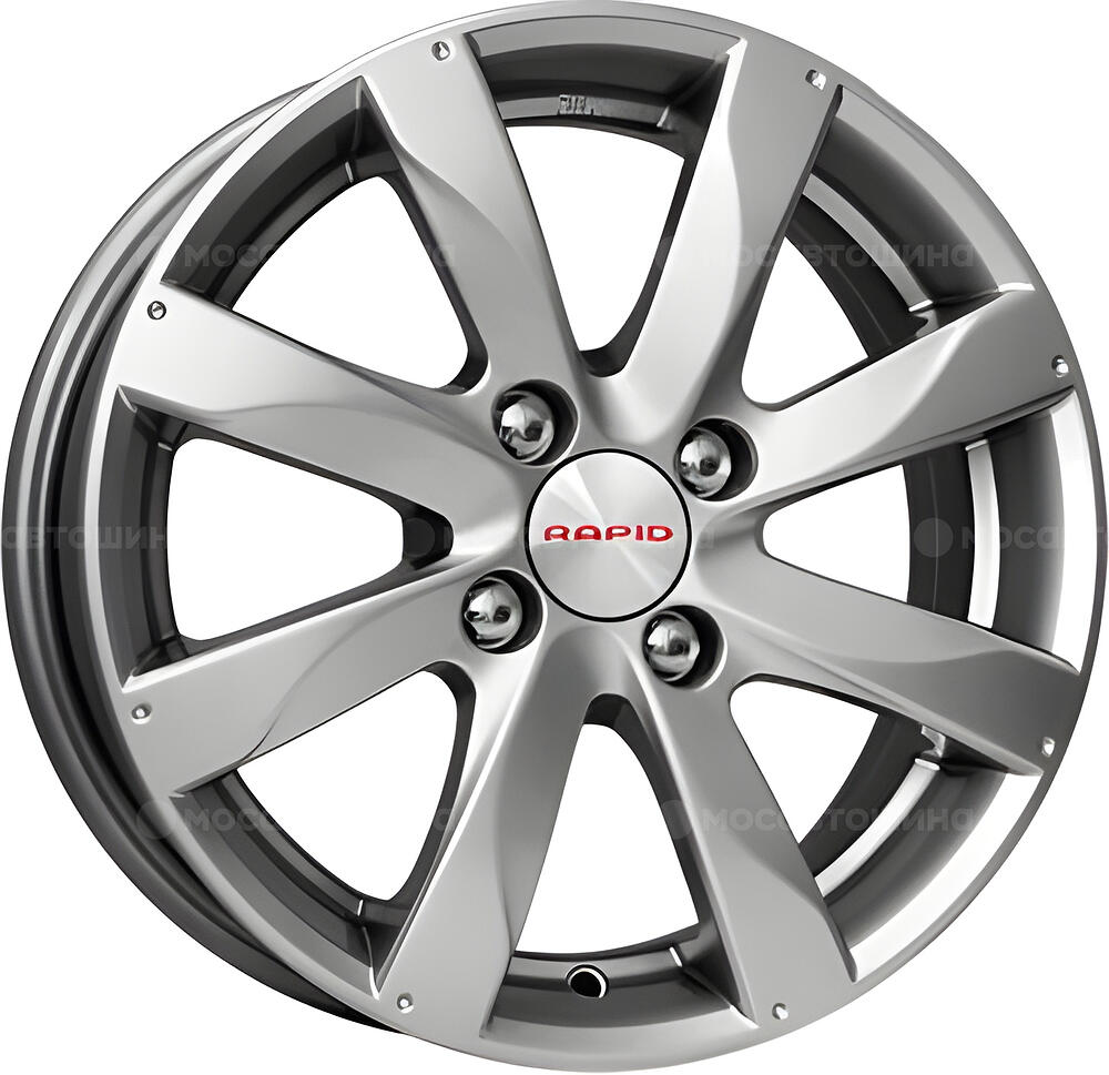 Rapid Джеминиоригинал 6x15 4x100 ET 37 Dia 60.1 дарк платинум