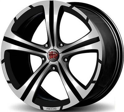 Reds Black Knight 7x16 5x112 ET 40 Dia 72.3 Matt Black-Polshed