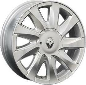 Replica RN9 6x15 4x100 ET 43 Dia 60.1 Silver