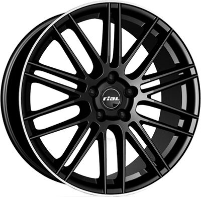 Rial Kibo 8.5x20 5x112 ET 36 Dia 70.1 Diamant black lip polished