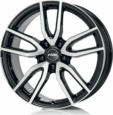Rial Torino 6.5x16 5x108 ET 50 Dia 63.4 Diamond Black