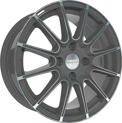 Скад Ле Ман 7.5x17 5x100 ET 36 Dia 57.1 алмаз-грей