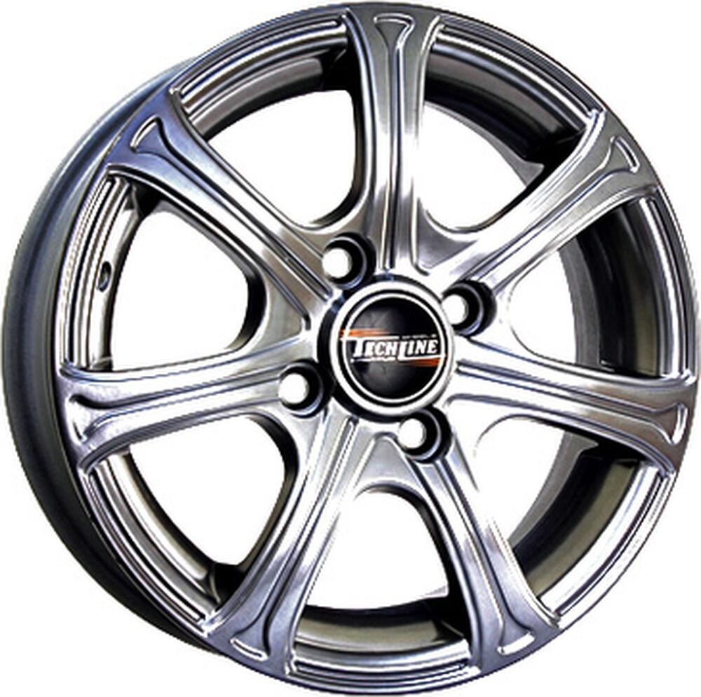 Tech Line TL306 5x13 4x100 ET 46 Dia 54.1 Chrome