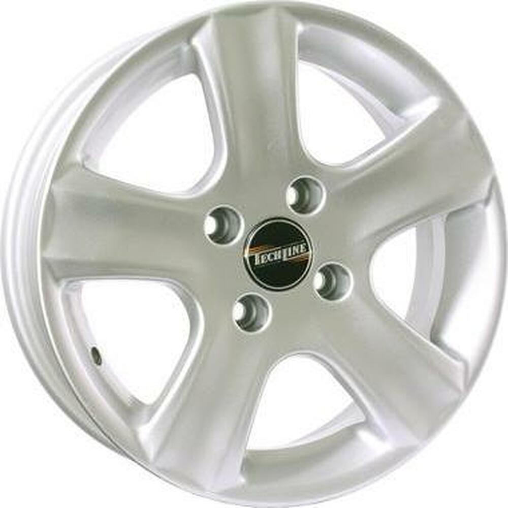 Tech Line TL519 6x15 4x108 ET 27 Dia 65.1 silver