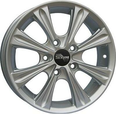 Tech Line TL526 5.5x15 4x100 ET 45 Dia 60.1 silver
