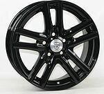 Tech Line TL529 6x15 5x100 ET 38 Dia 57.1 BL