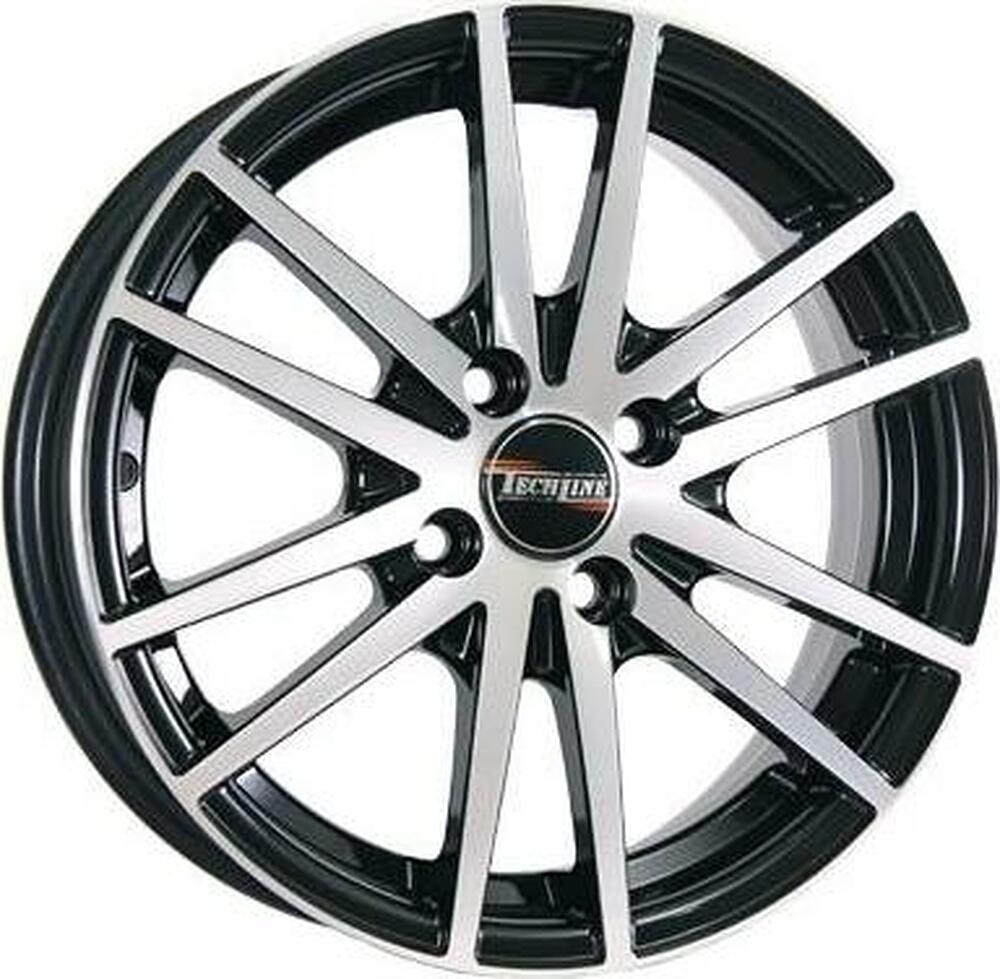 Tech Line TL535 6x15 4x100 ET 45 Dia 67.1 BL