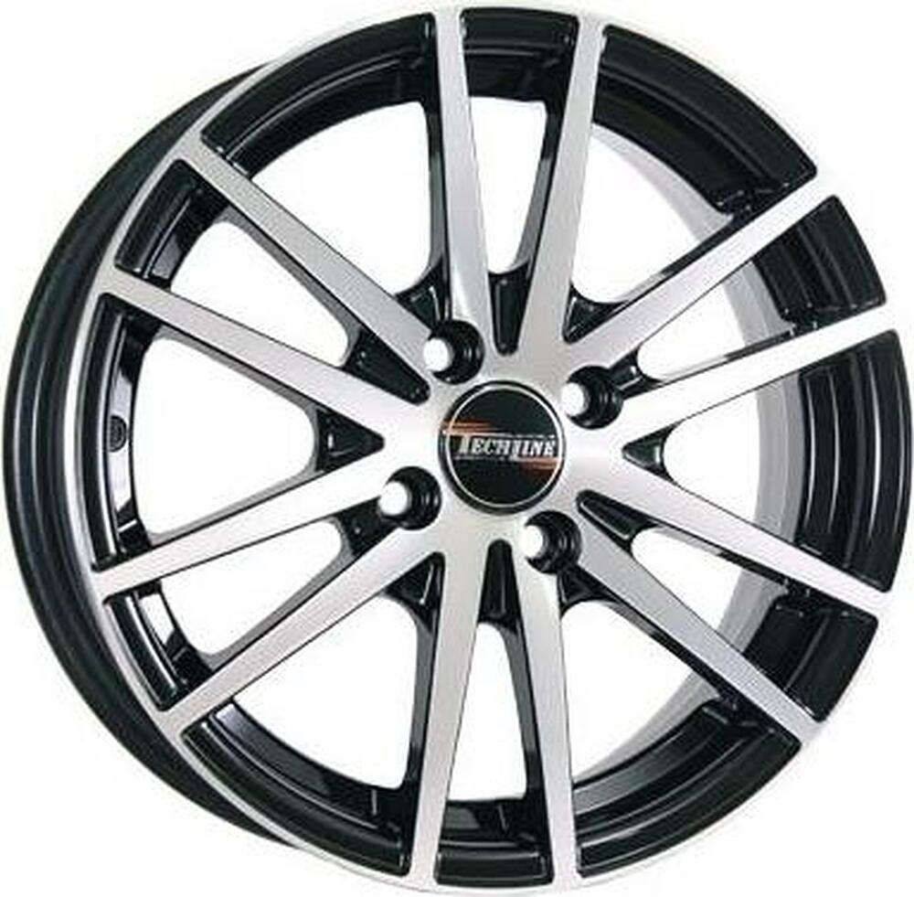 Tech Line TL535 6x15 4x100 ET 45 Dia 67.1 BL