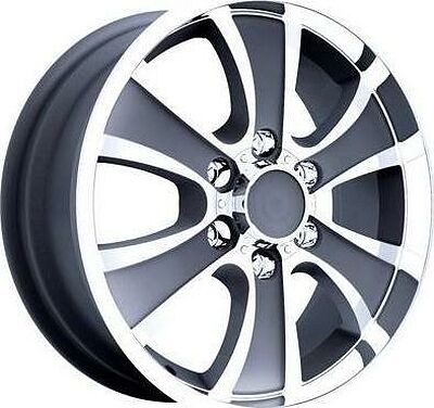 TG Racing LZ 304 7.5x18 6x139.7 ET 25 Dia 108 BLK POL