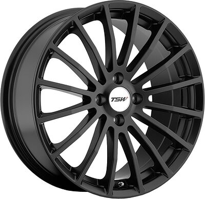 TSW Mallory 8x17 5x112 ET 45 Dia 72 matt black