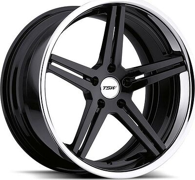 TSW Mirabeau 8x19 5x114.3 ET 35 Dia 76 Gloss Black Mirror Lip