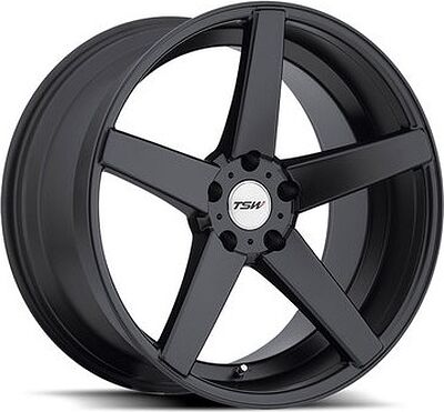 TSW Sochi 8x18 5x100 ET 35 Dia 72 Matt Black