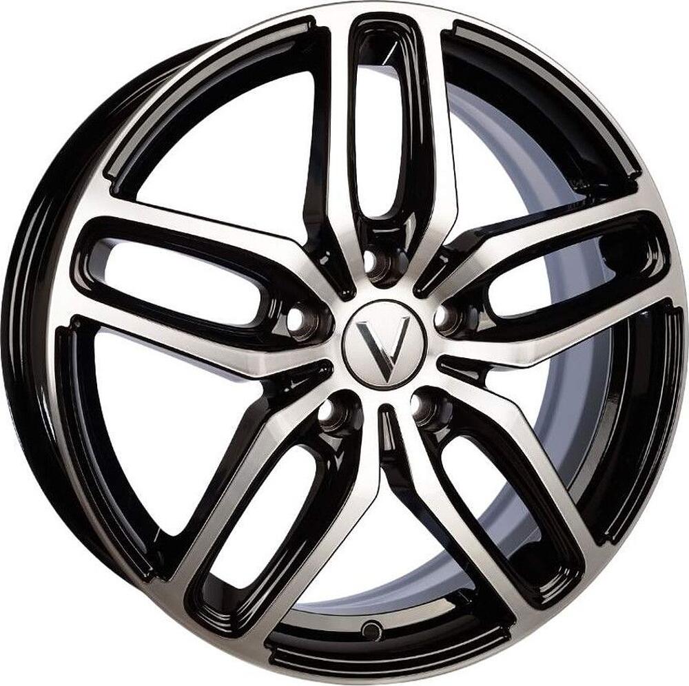 Vector B199 6.5x17 4x100 ET 41 Dia 60.1 черный алмаз