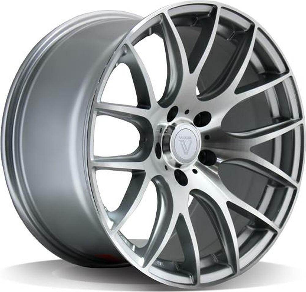 Vissol F-001 8.5x19 5x112 ET 32 Dia 66.6 silver-cut