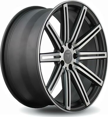 Vissol F-004 9x20 5x112 ET 32 Dia 66.6 matte-graphite-machined