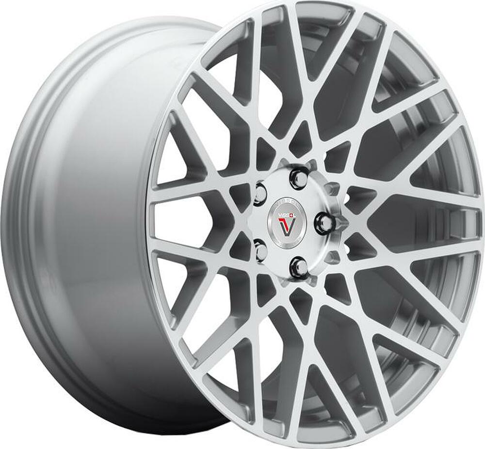 Vissol F-677 10x20 5x114.3 ET 40 Dia 72.6 silver-polished