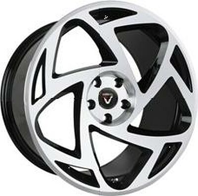 Vissol F-910 8.5x18 5x114.3 ET 45 Dia 72.6 black_machine_face