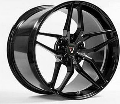 Vissol F-928 9x20 5x112 ET 25 Dia 66.6 gloss_black