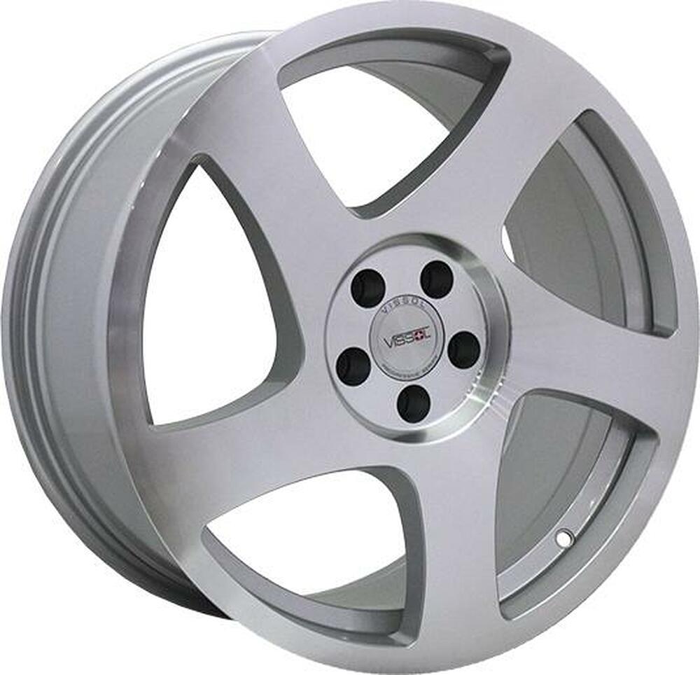 Vissol V-006 8.5x18 5x108 ET 45 Dia 72.6 silver-polished