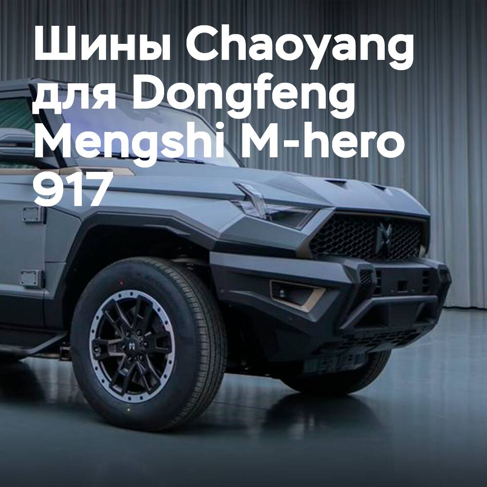 Reifen von Chaoyang werden auf dem Dongfeng Mengshi M-hero 917 montiert