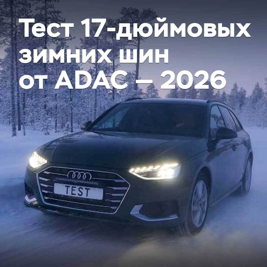 Тест 17-дюймовых зимних шин от ADAC — 2026